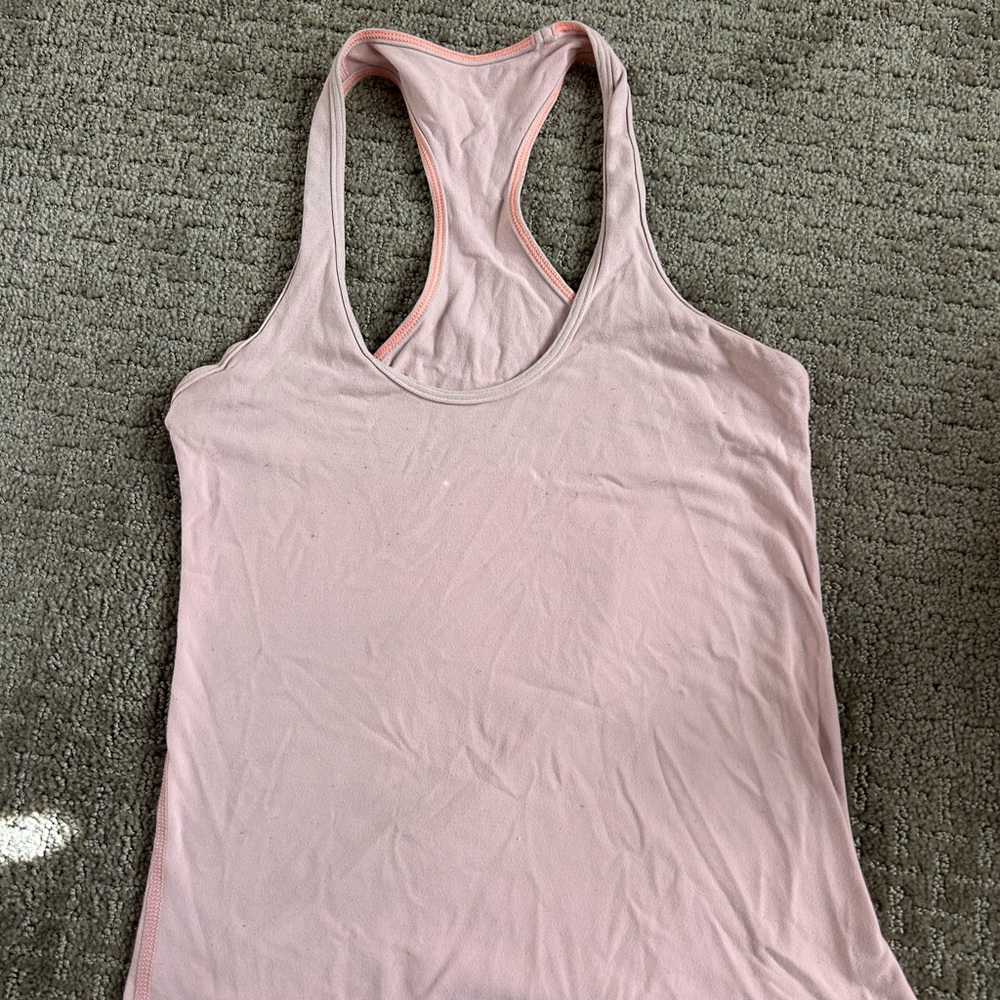 Pink Lululemon Racerback Tank Top